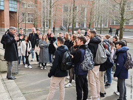 Les lycéens en visite sur le campus de médecine de l'Université de Lille